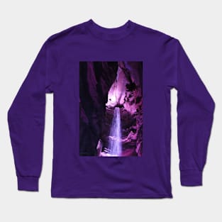 Purple Waterfall Long Sleeve T-Shirt